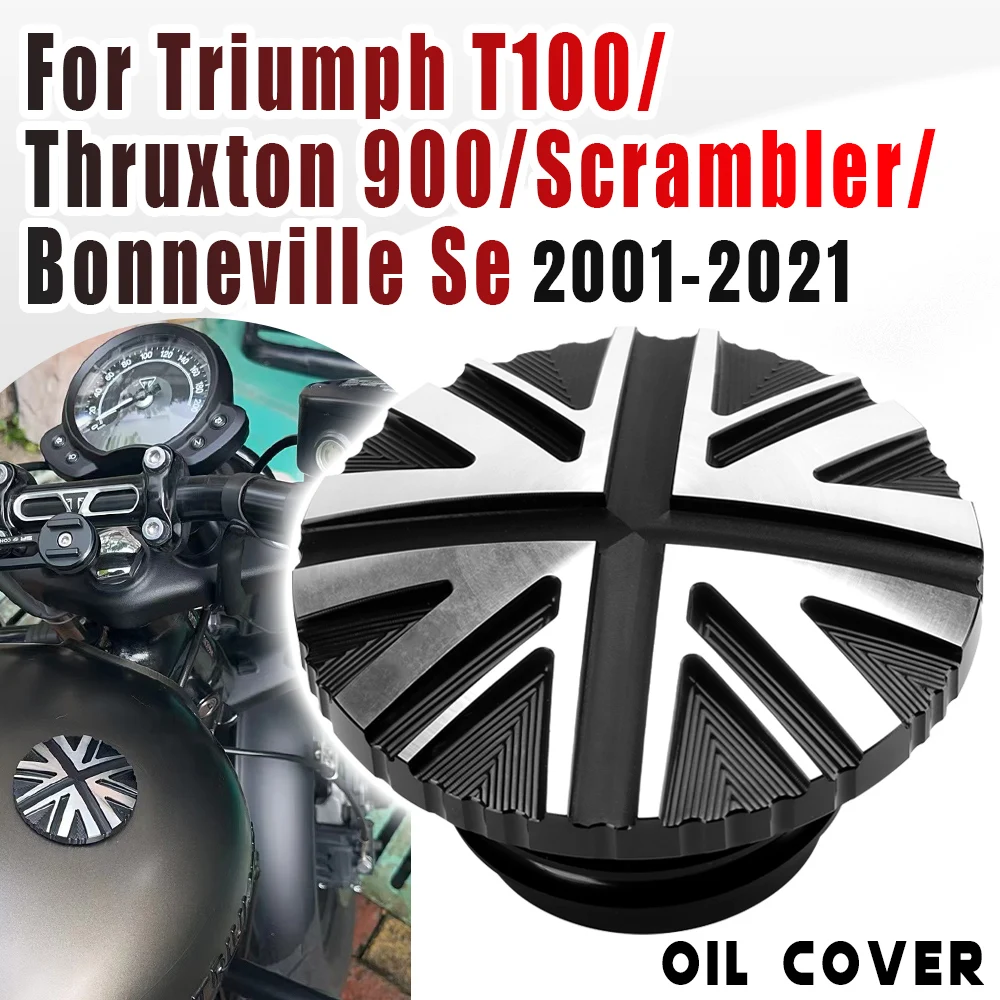 

For Triumph Bonneville Bobber T120 T100 Street twin Scrambler 2001-2023 Motorcycle Petrol Fuel Gas Tank Cap Retro Oil Cover