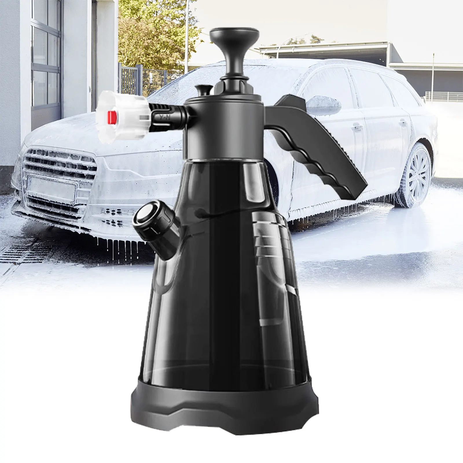 

Car wash foam spray can manual air pressure sprayer car home dual-use car wash artifact watering flowers high-pressure sprinkler