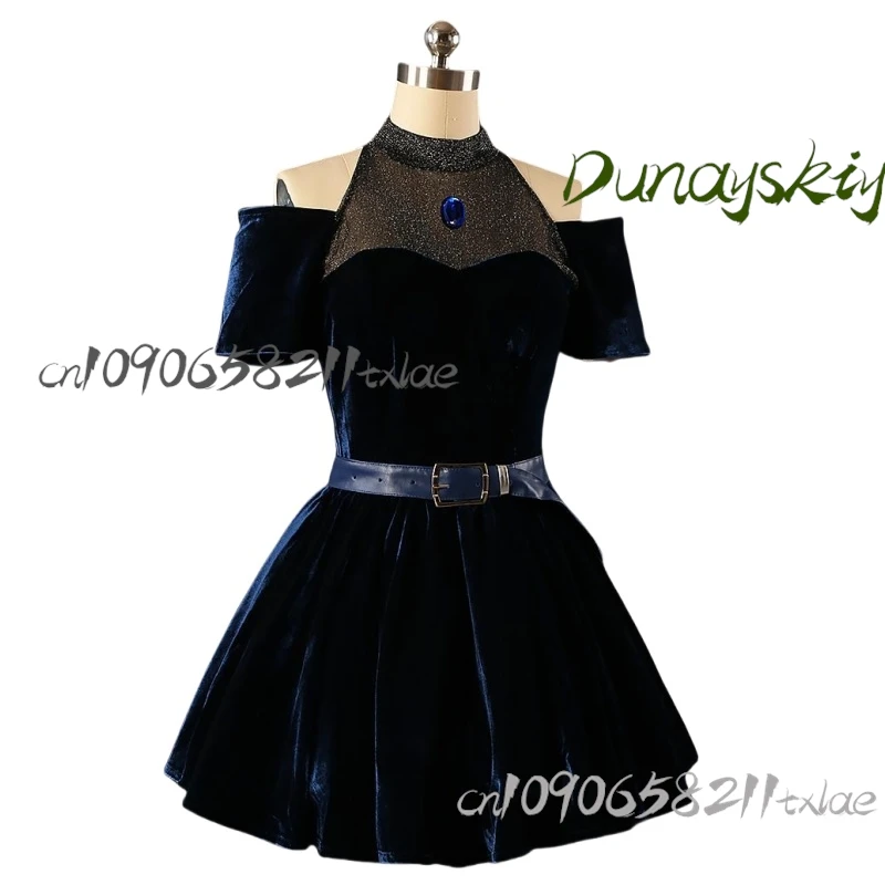 أزياء أنيمي ميزي التأثيرية شعر مستعار الدعامة للنساء لحفلات الهالوين كرنفال لعب الأدوار شعر وردي أزرق متدرج مخصص