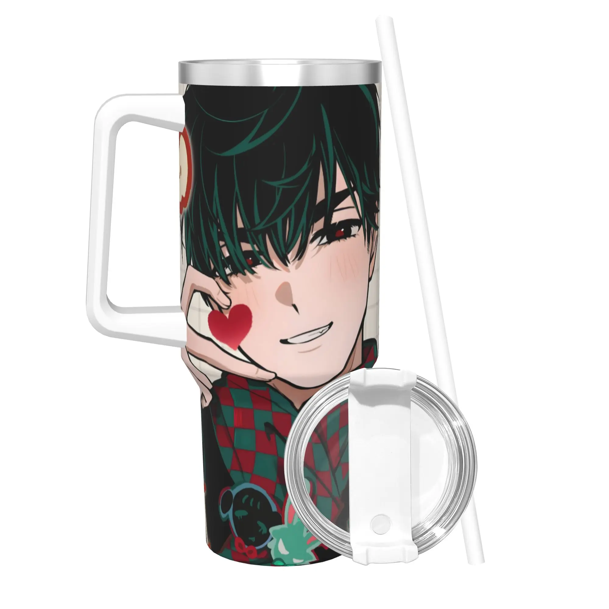 40OZ Stainless Steel Tumbler Aliens Stages Anime Thermal Mug  Keep Heat Hot Drinks Mugs Cup Travel Water Bottle