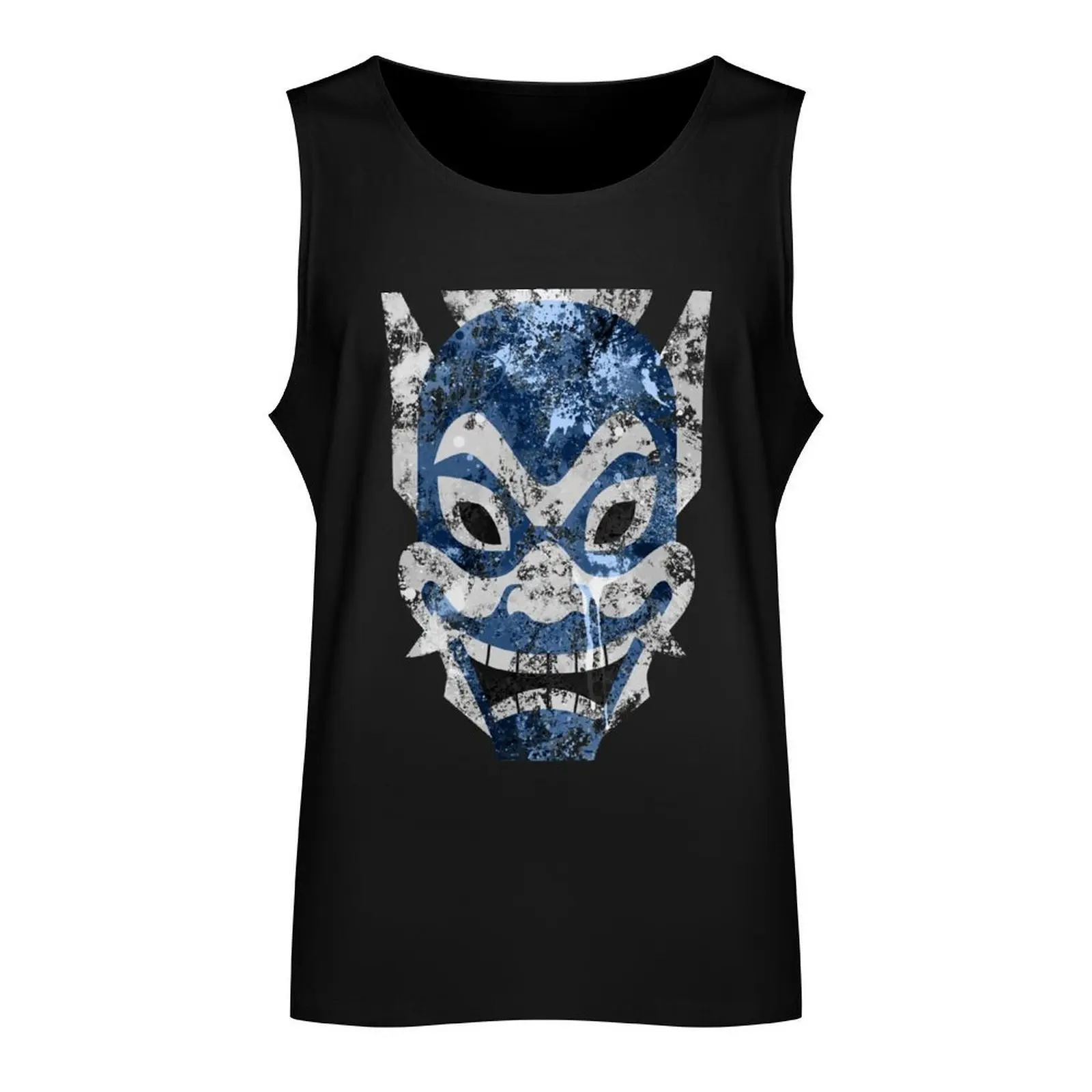 Blue Spirit Splatter Tank Top men gym fitness clothing for men