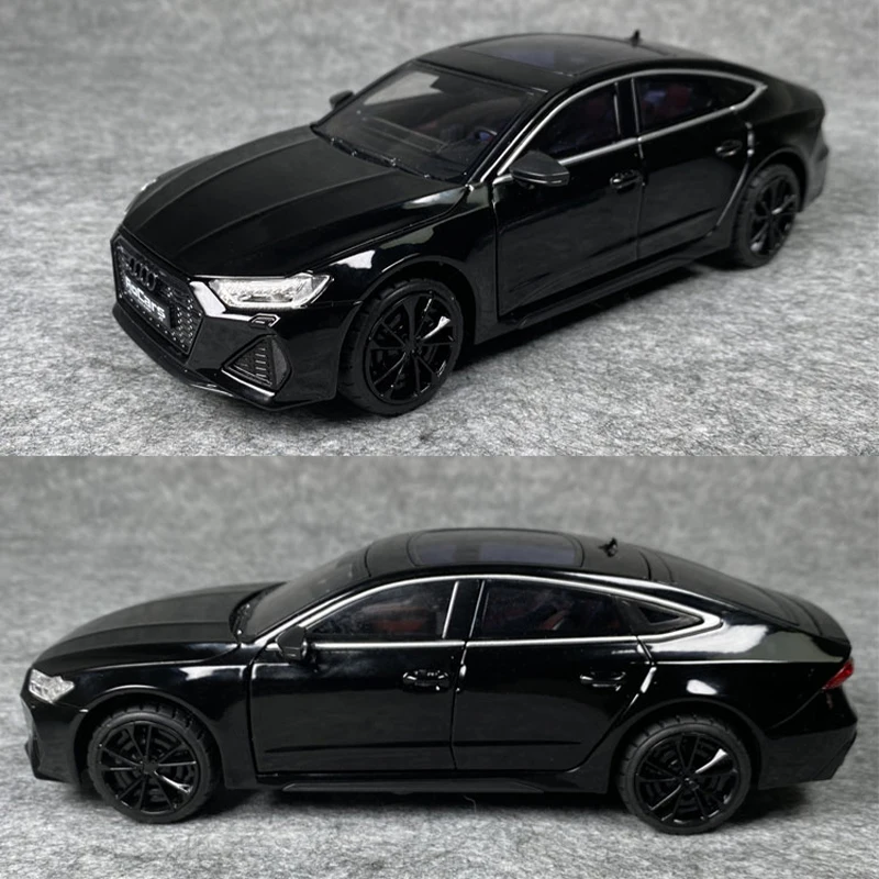 Diecast Original 1:24 Scale Audi RS7 Simulation Alloy Car Model Static Display Collection  Gift Toy Decoration Commemorative