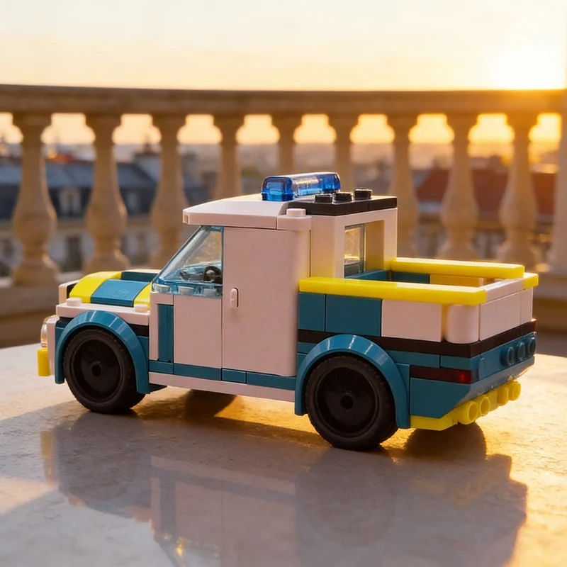 

180 деталей MOC: Медицинский городок, модель больницы, конструктор, архитектурные игрушки, DIY, креативный рождественский подарок, развивающая игрушка