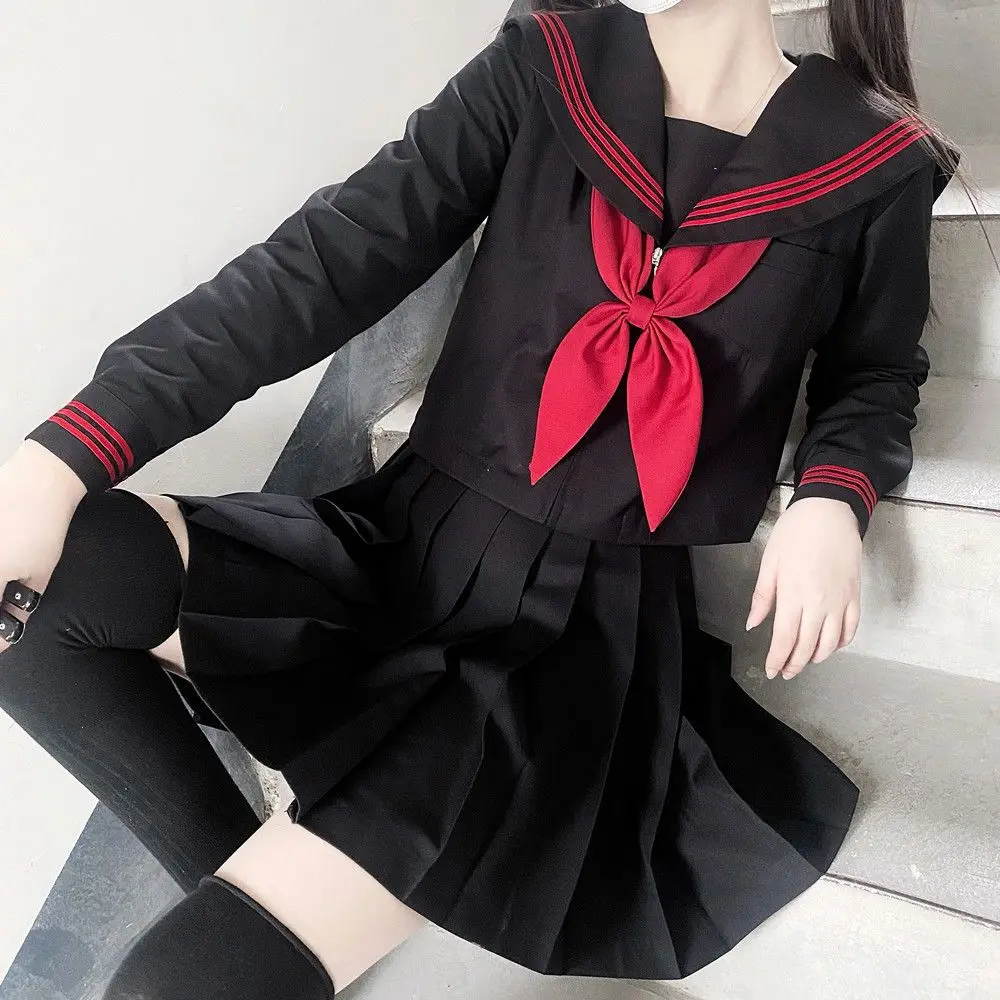 لعبة الرعب MiSide كوسبلاي ميتا أزياء تنكرية لمدرسة ميتا JK زي أسود إلكتروني امرأة شبح لحفلة الهالوين