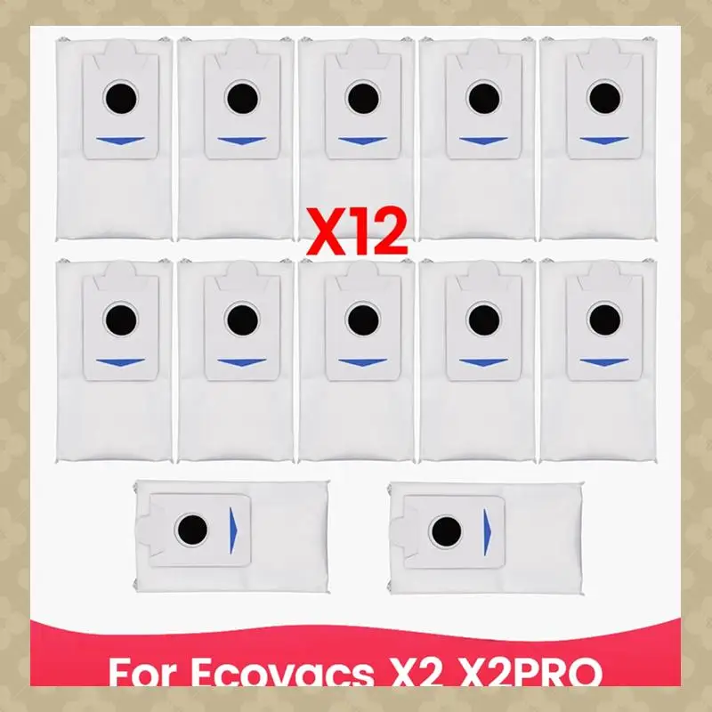 

AB45 12PCS Vacuum Cleaner Dust Bag Accessories For Ecovacs X2 X2pro Vacuum Cleaner Accessories Replacement Dust Bag
