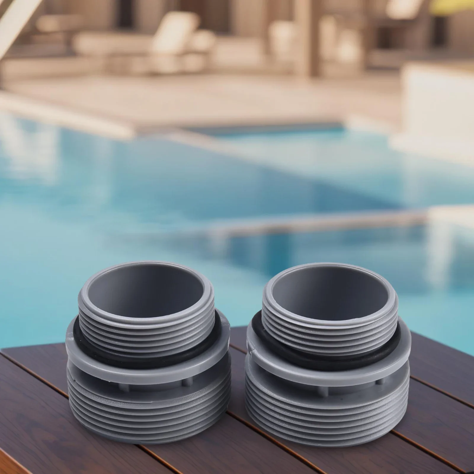 

For Intex Pool Hose Adapter Conversion Kit Connect 40mm Hoses to 1 1/2 Inch Filter Inlets/Outlets Quick and Easy