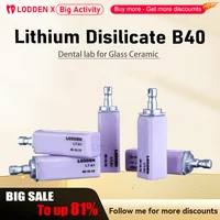 LODDEN 4 unids/caja vidrio cerámico disilicato de litio B40 bloque laboratorio Dental LT/HT para CAD CAM Sirona Cerec Material de dentista