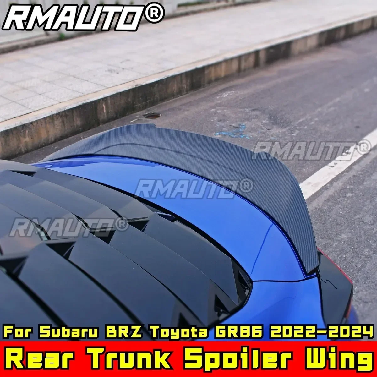 

For Subaru BRZ Toyota GR86 2022-2024 Body Kit Rear Wing Carbon Fiber Look Sport Style Trunk Wing Spoiler Car Accessories