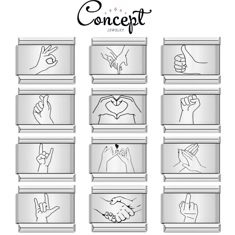 Новинка-2025-года-креативный-узор-жестов-лазерная-резьба-итальянская-подвесная-цепочка-9-мм-модульный-браслет-из-нержавеющей-стали-ювелирные-аксессуары