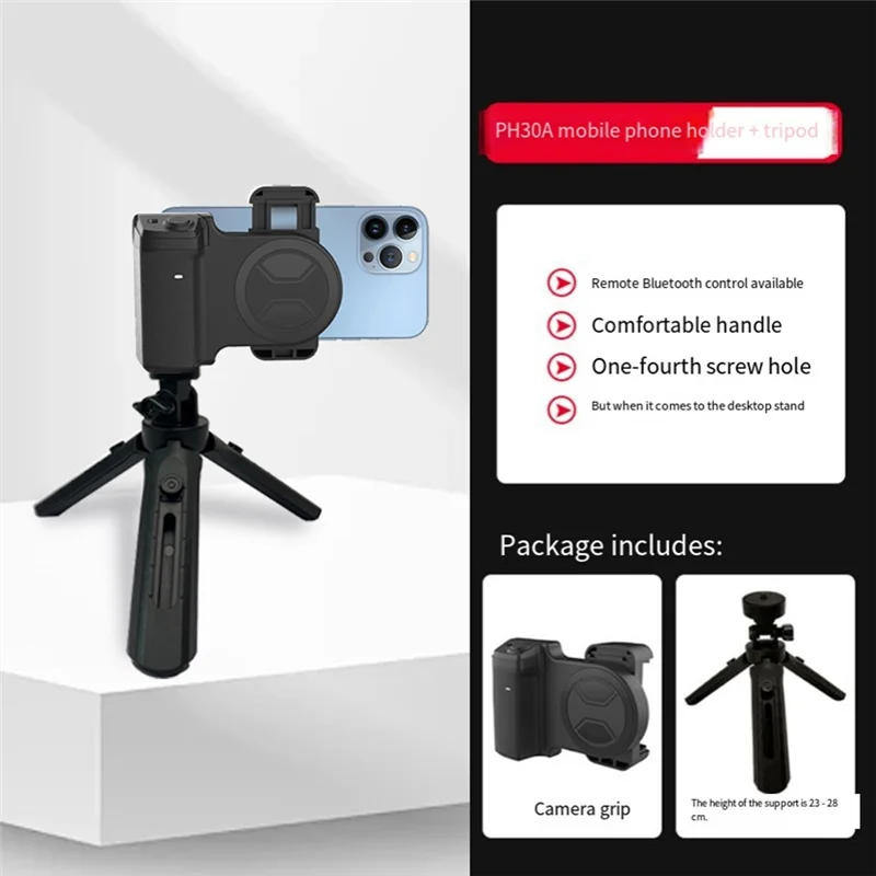 【Exclusive-Deal!】Smartphone Selfie Handle Mobile Phone Camera Quick-Shot Handle With Detachable Shutter Remote For Iphone 16/15/