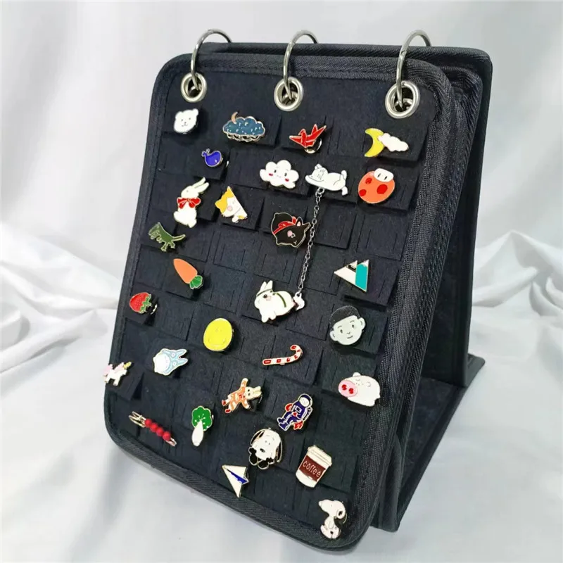 Pin Display Holder Brooch Pin Organizer Enamel Pin Display Pages for Store 240+ Pins Collection Storage Calendar Stand