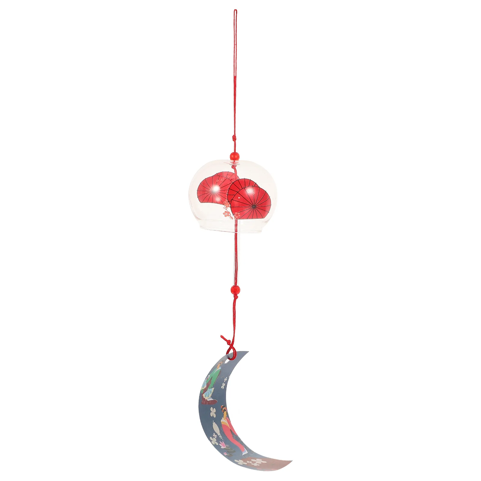 

Japanese Style Glass Wind Chime Vintage Colored Elegant Hanging Wind Bell Decorative Glass Craft Ornaments