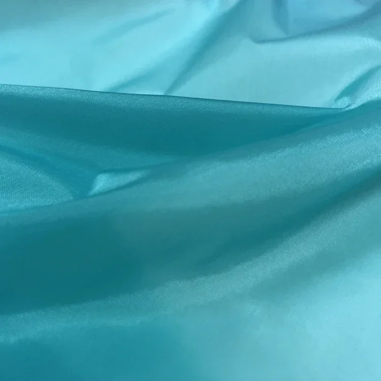 Thin 15D Nylon Waterproof Fabric Per Meter for Upholstery Clothes Curtains Sewing Translucent Plain 380T Down Jacket Cloth Silky