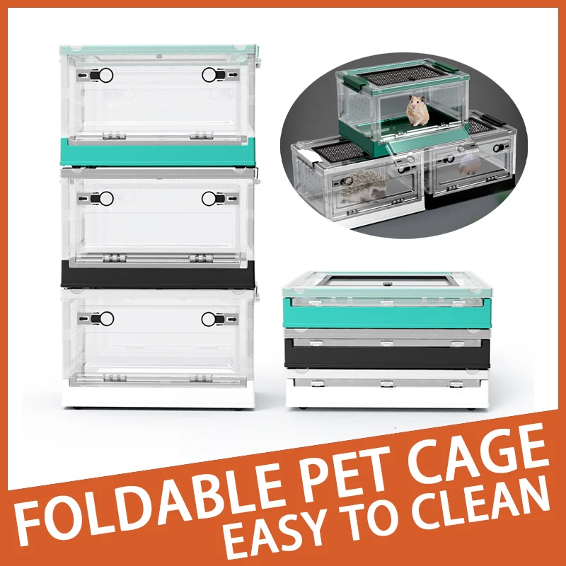 Foldable Small Animal Breeding Box Suitable For Reptiles Lizards Geckos Turtles Hamsters Chinchillas Rutin Chickens