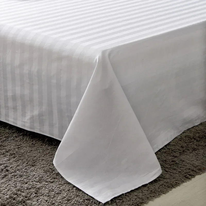 Four-piece set of pure cotton three centimeters satin strips thickened bed and breakfast hotel linen bedding sheets quilt cover