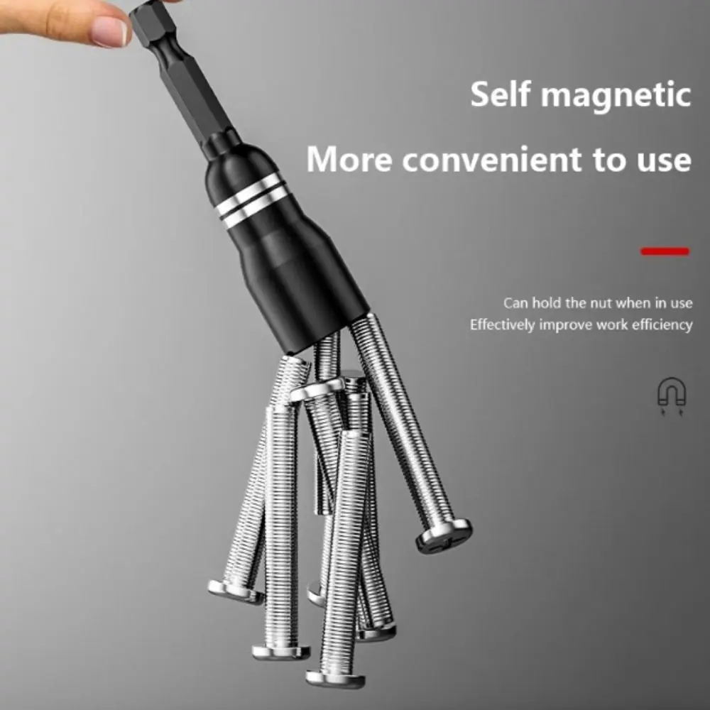 8mm Size Magnetic Nut Screwdriver Magnetic Design Hexagonal Socket Socket Bit High-quality Materials Length Hex Socket