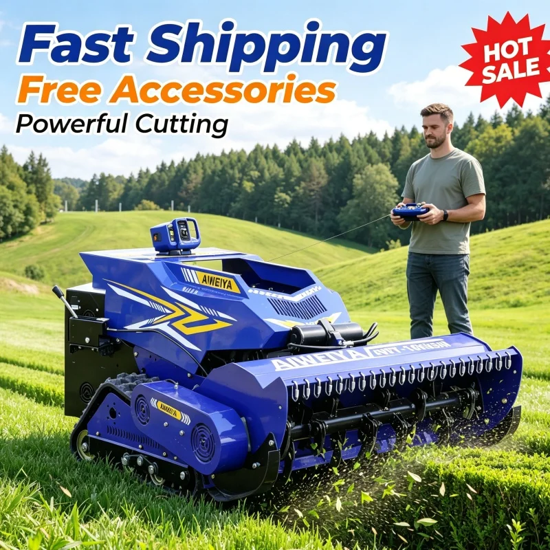 Customized Remote Control Lawn Mower Self Propelled Lawn Mower Zero Turn Lawn Mower For Hillside Orchard Lawn