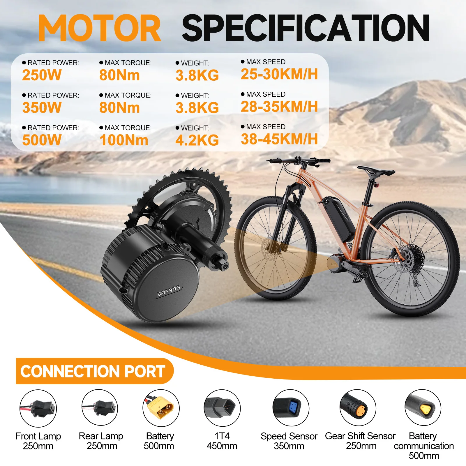 EU Direct ] BAFANG Middle Motor 250 W 350 W 500 W BBS01B G340