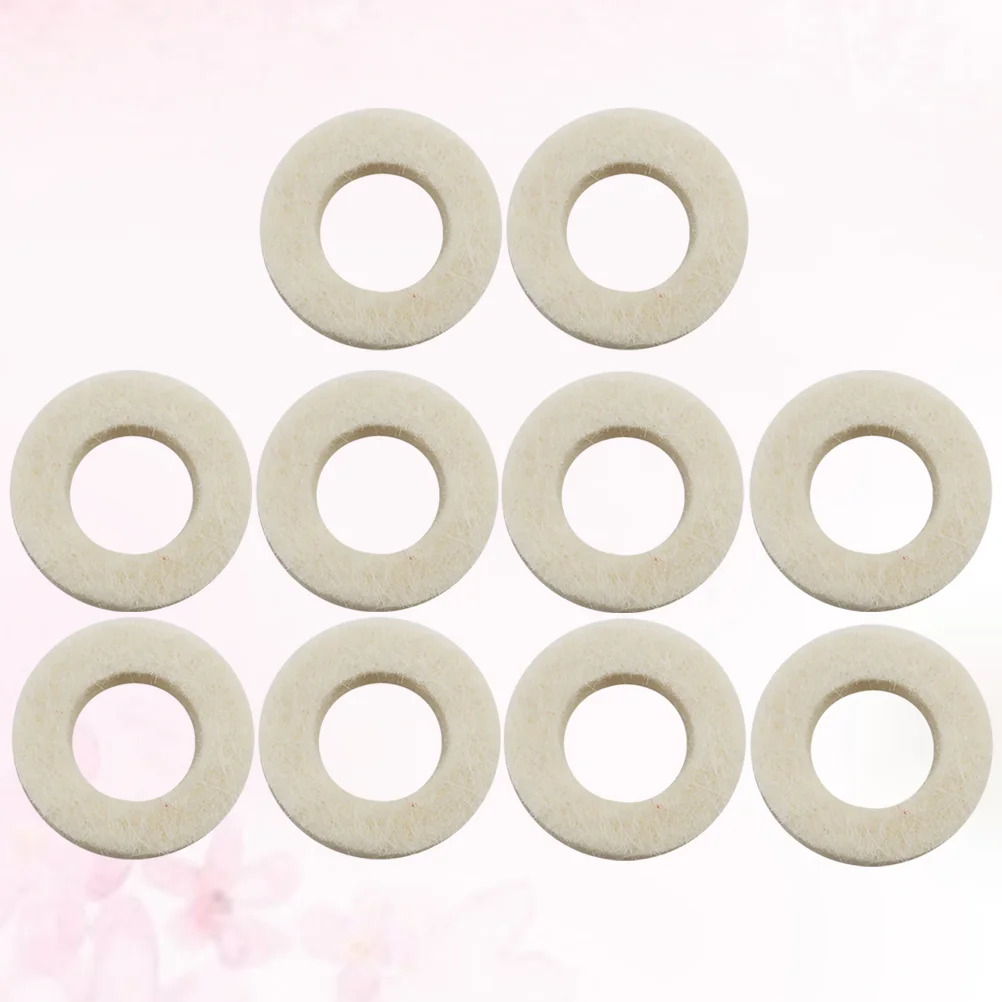 

10 Pcs Trumpet Cushion Mat Trumpets Accessory Musical Instrument Felt Washer Pad