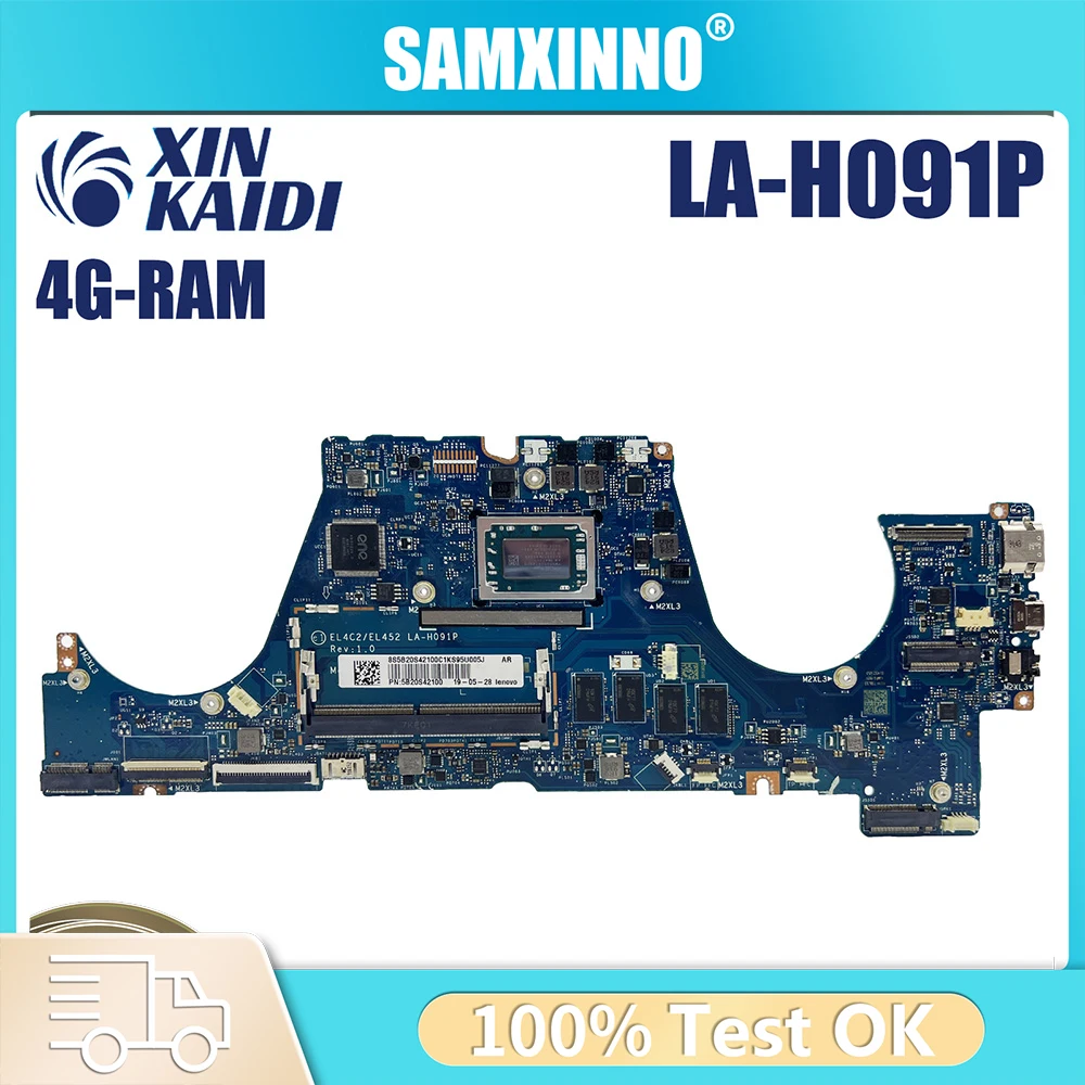 

For Lenovo IdeaPad C340-14API / FLEX-14API S540-14API Laptop Motherboard LA-H091P R3/R5/R7 CPU RAM 4g 100% test work Ideapad