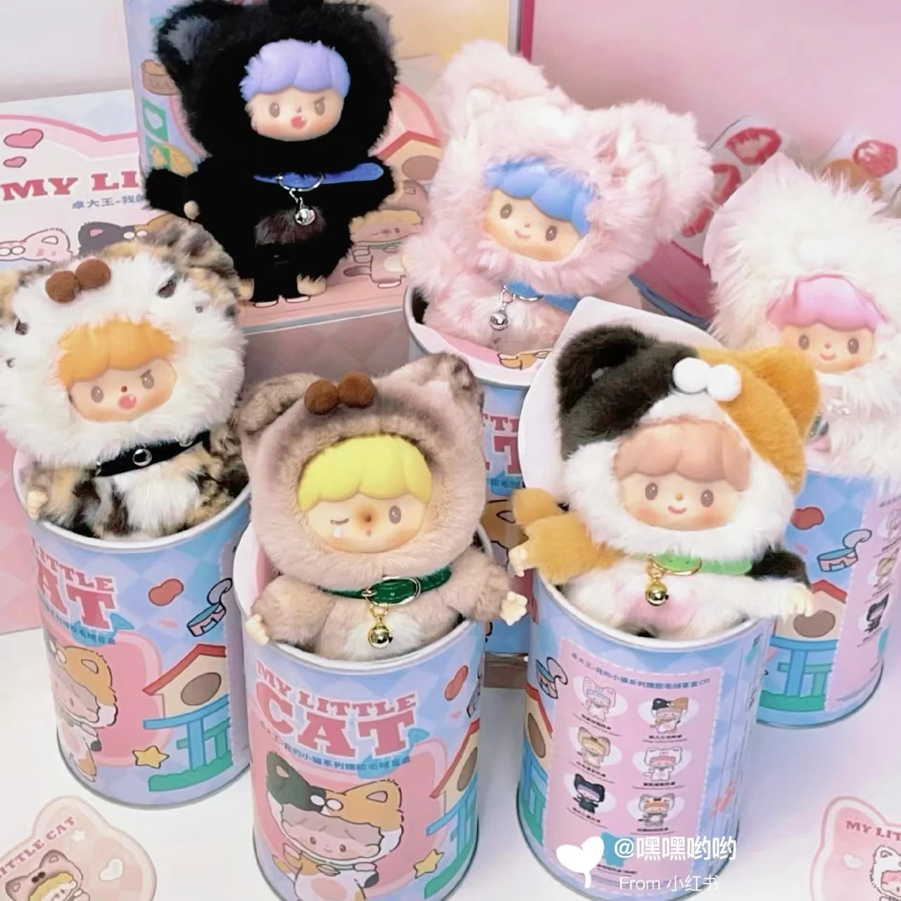 

Zzoton My little cat Series Official Blind Box Kawaii Vinyl Figure Anime Charm Desk Decor Collectible Gift for Girls Toys