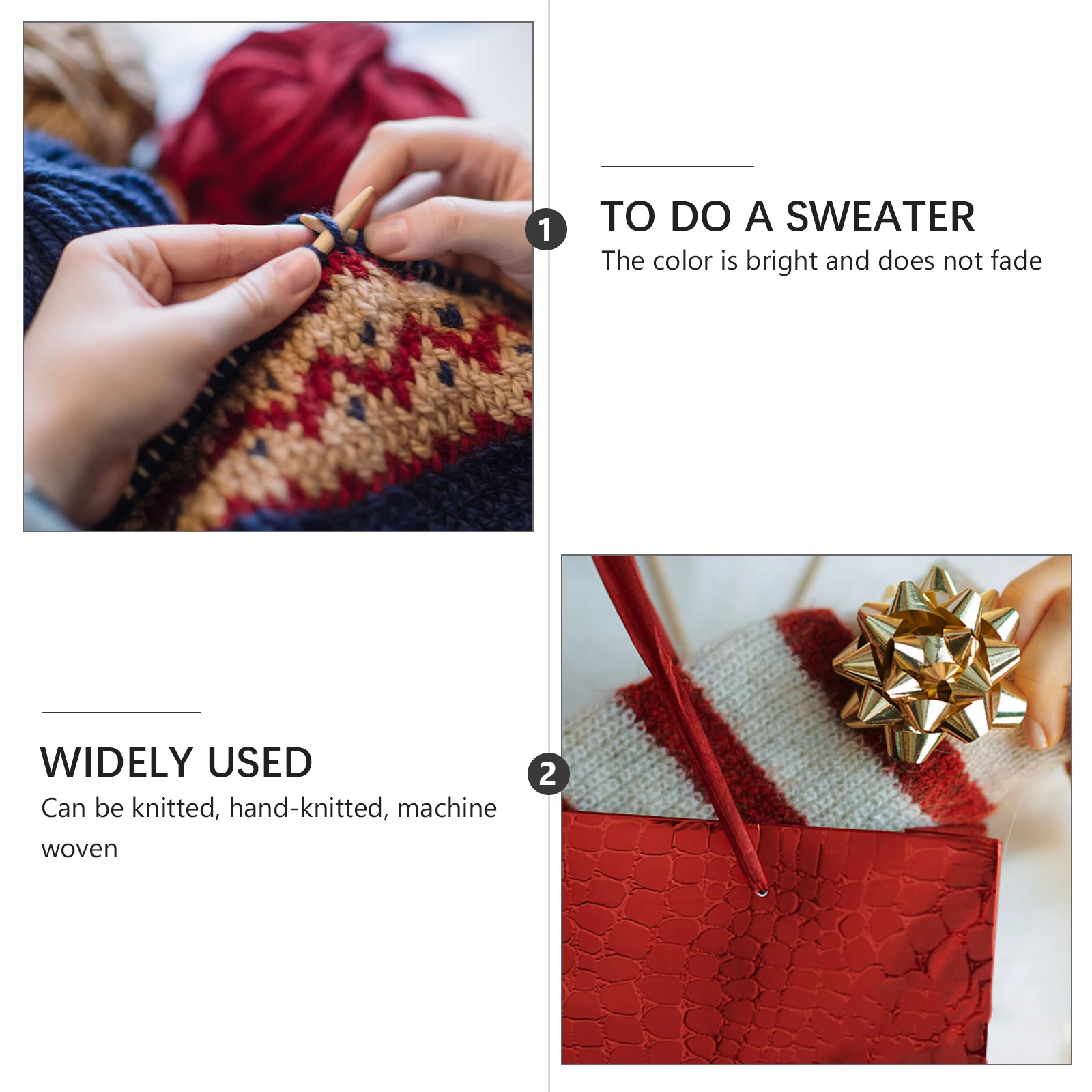 

Chunky Cotton Scarf Yarn Thick Woven Material for Hand Knitting Soft 40% Wool Warm DIY Christmas Gift Making Sweaters Hats Toys