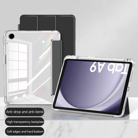 حافظة لهاتف سامسونج جالاكسي تاب A11 8.7 A11Plus S10 FE S9 A8 A9 S6 Lite أغطية جلد مع حامل قلم رصاص