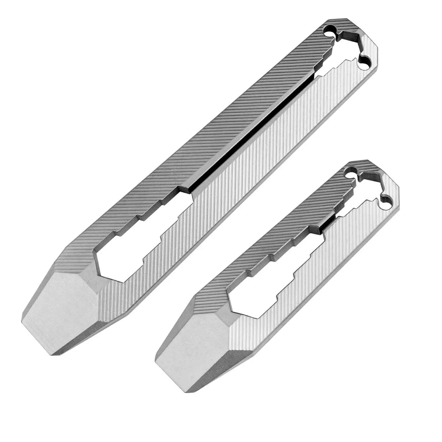 66/100mm TC4 in lega di titanio piede di porco chiave regolabile multifunzionale portachiavi portatile strumento tascabile gancio leva strumento EDC