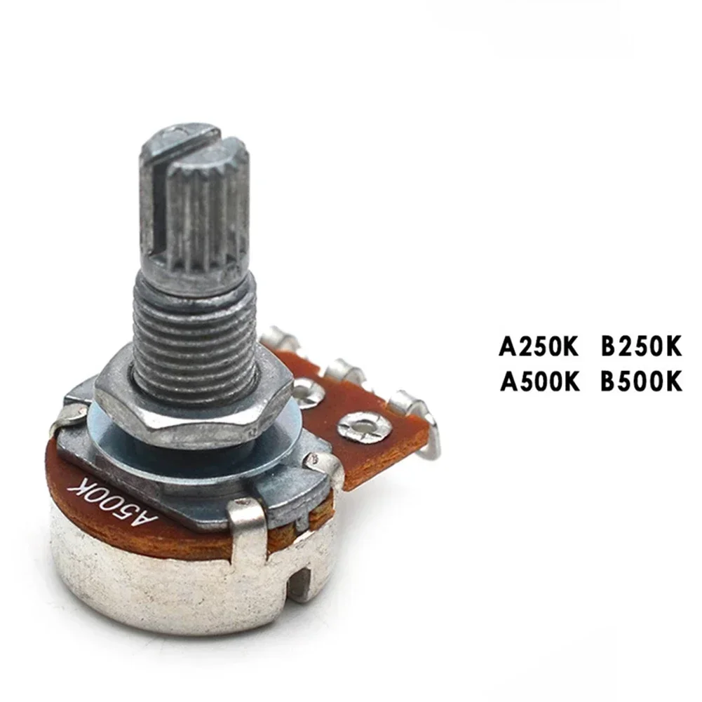 Guitar Potentiometer 250K Or 500K Ohms For Choose 18mm Pots Shaft Length A250,B250,A500,B500K Volume Or Tone Parts