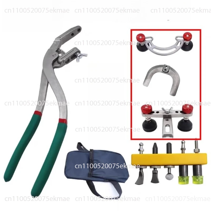 Paintless Car Dent Repair Kit Body Dent Edge Crimp Pliers Anti-Slip Grip Portable Metal Crimp Vise Fender Edge Repair Tool Kit