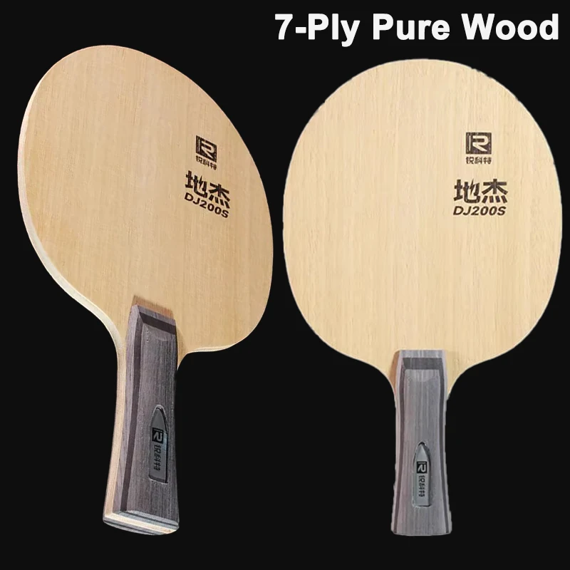 

RKT DJ200S 5-Ply Pure Wood Table Tennis Blade Thickness 6.0mm±0.5mm Ping Pong Paddle Beginer Recommended Table Tennis Racket