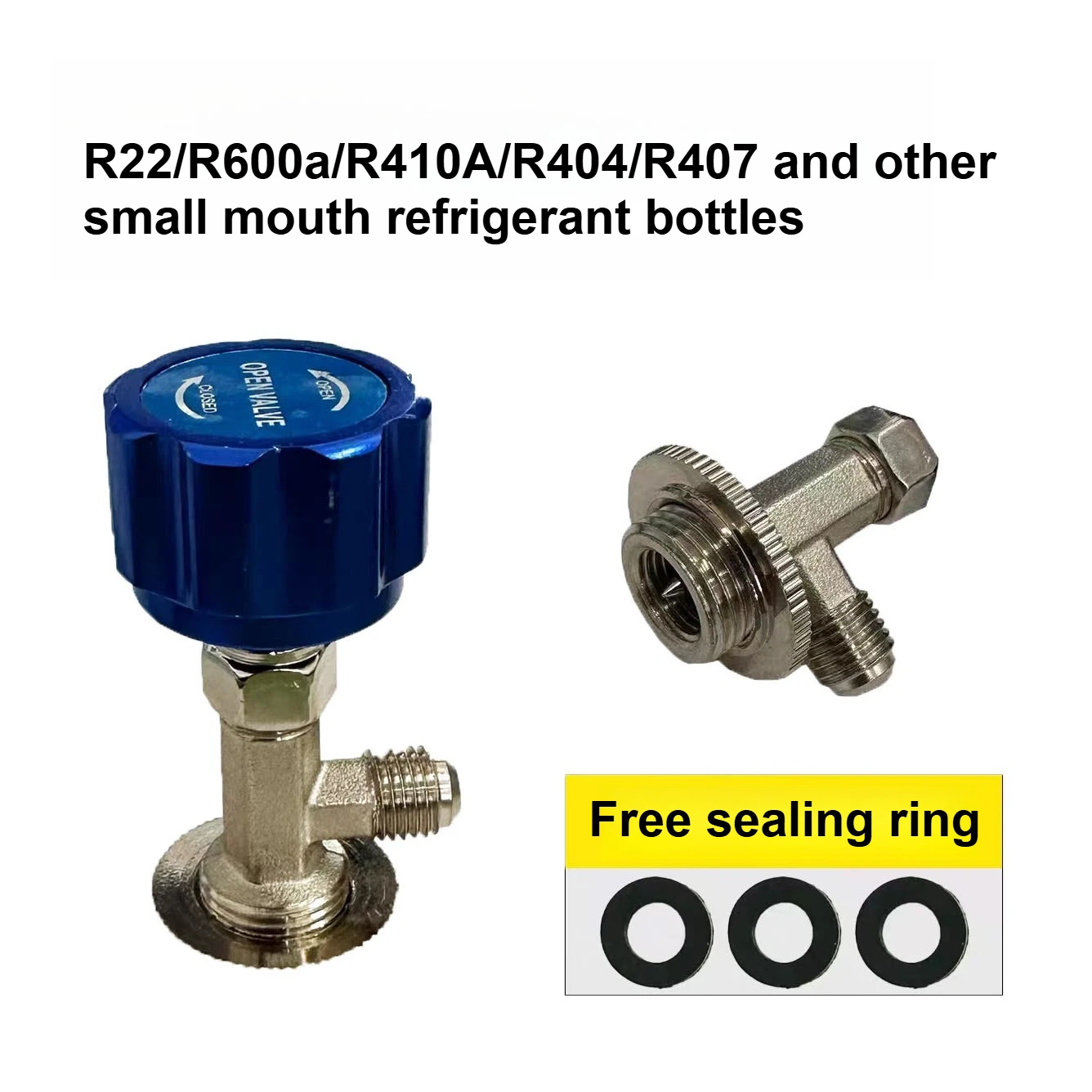 M12 1/4'' R12 R22 R600a Кран для баллонов с хладагентом Дозирующий клапан Открывалка для газовых бутылок