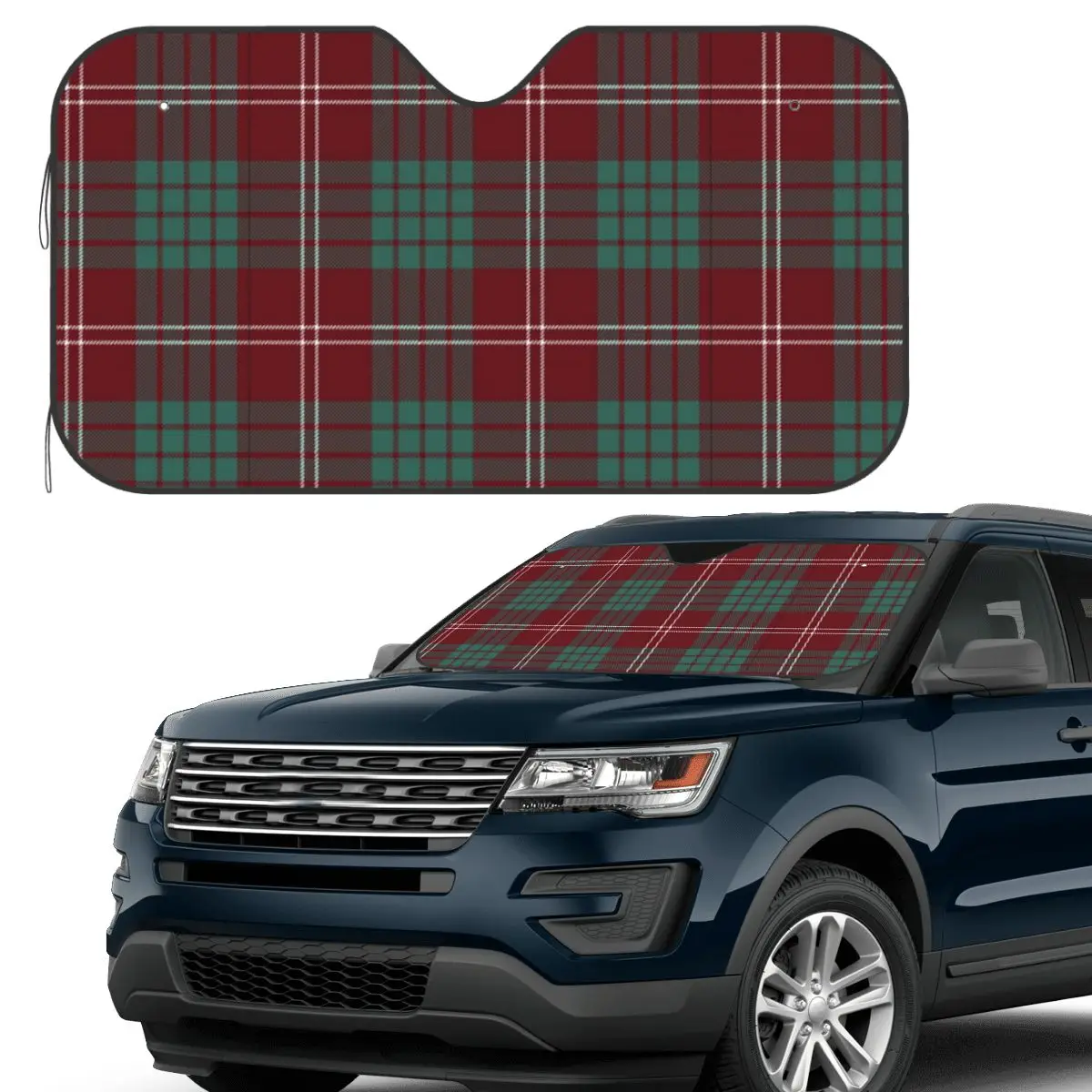 

Clan Crawford Tartan Sunshade Windscreen Car Front Windshield Window Sun Visor Accessories Covers