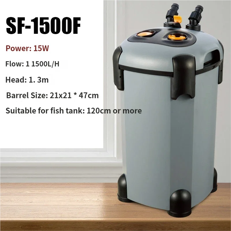 External Filter Bucket for Fish Tank 3 in 1 Water Purification Silent Circulation Pump High Efficiency Aquarium Cleaning Tool