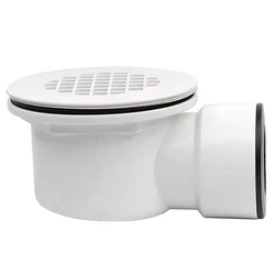 Low Profile Shower Base Drain Side Outlet Shower Drain Side Outlet Drain Assembly