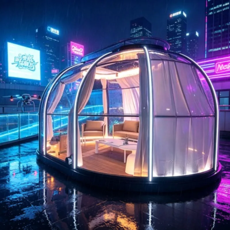 PC Bubble House Dome Tent Starry Sky Room 3m 5m 8m Transparent Geodesic Dome for Outdoor Hotel and Resort Sale