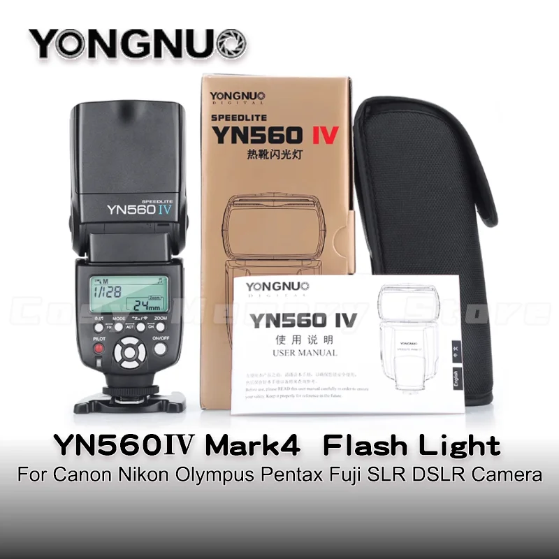 Yongnuo YN560IV Speedlite 2.4G Wireless Radio Master Slave Flash YN560 IV for DSLR Camera Canon Nikon Sony Pentax Olympus Fuji