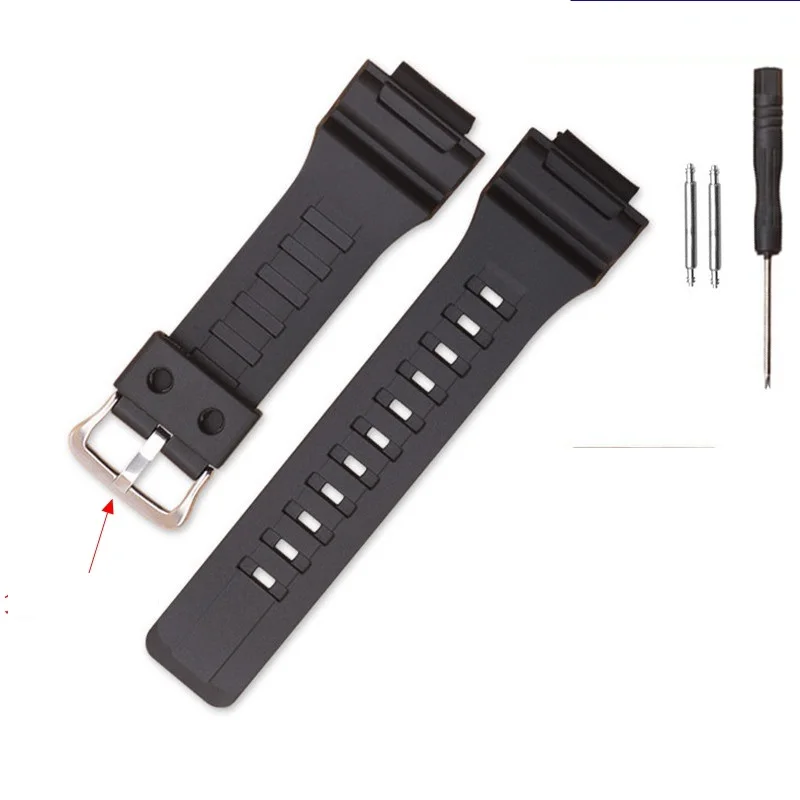 Silicone Rubber watchband wristband watches band for casio AE1400  Resin watch strap mcw200 bracelet watch