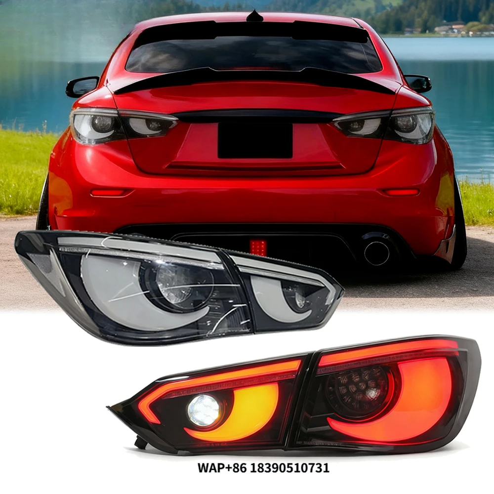 

SINDAR Auto LED Taillight Assembly Car Modified Tail Lamp Accessories for Infiniti Q50 2013-2017 VQ37 New Design Hawkeye Style