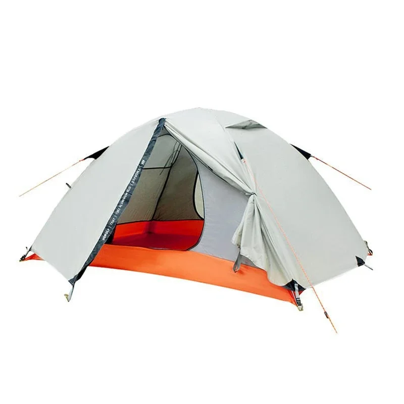 Outdoor tent double-layer warmth, rainstorm protection, professional mountaineering trekking tent, ultra-light aluminum pole