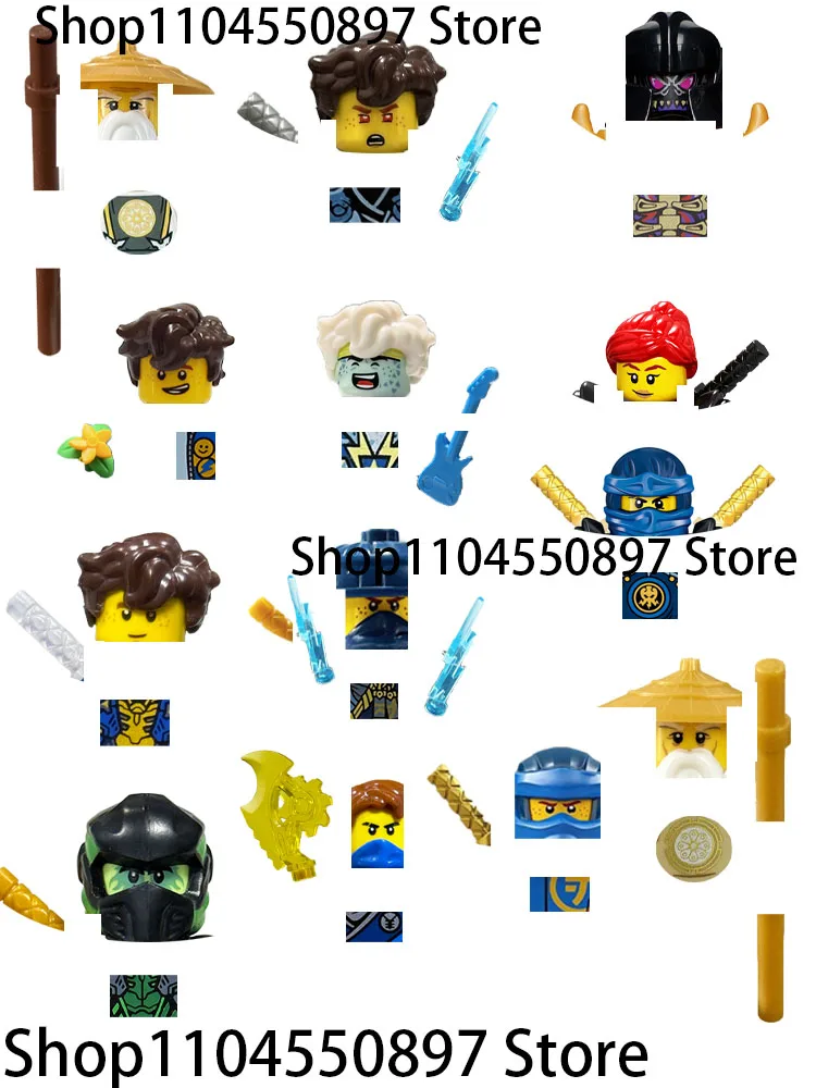 لعبة جديدة أنيمي الكرتون TVBricksDollsNinja Lloyd Garmadon KaiZane jaynya اللبنات تجميع ToysModelkids الهدايا