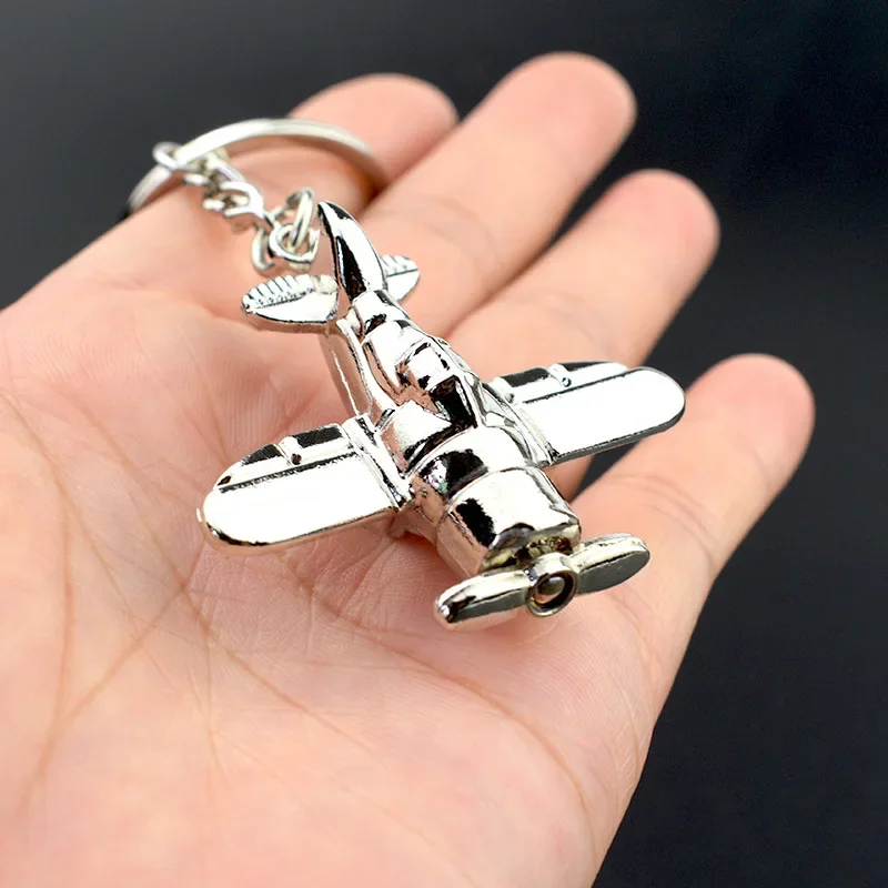 3D Aircraft key chain Fighter Air Plane key ring metal key chain pendant