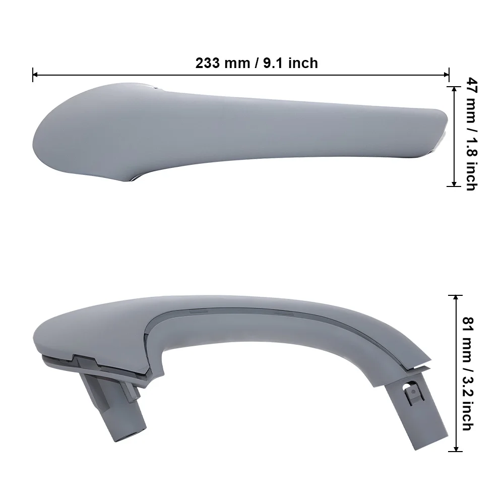 For Mercedes Benz C-Class W203 Front Rear Inner Door Pull Handle Cover Set Replacement C200 C230 C260 C300 2038101651