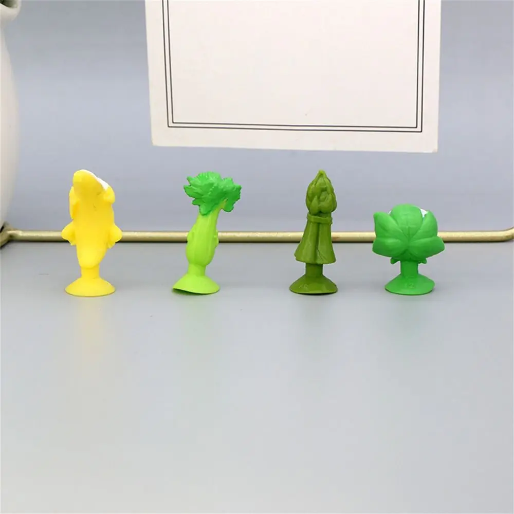 Zufällige Obst Minifigur Mini Sucker Puppen Kapsel Spielzeug Cartoon Gemüse Sucker Spielzeug Weiche Modelle Saugnapf Puppen Jungen Mädchen