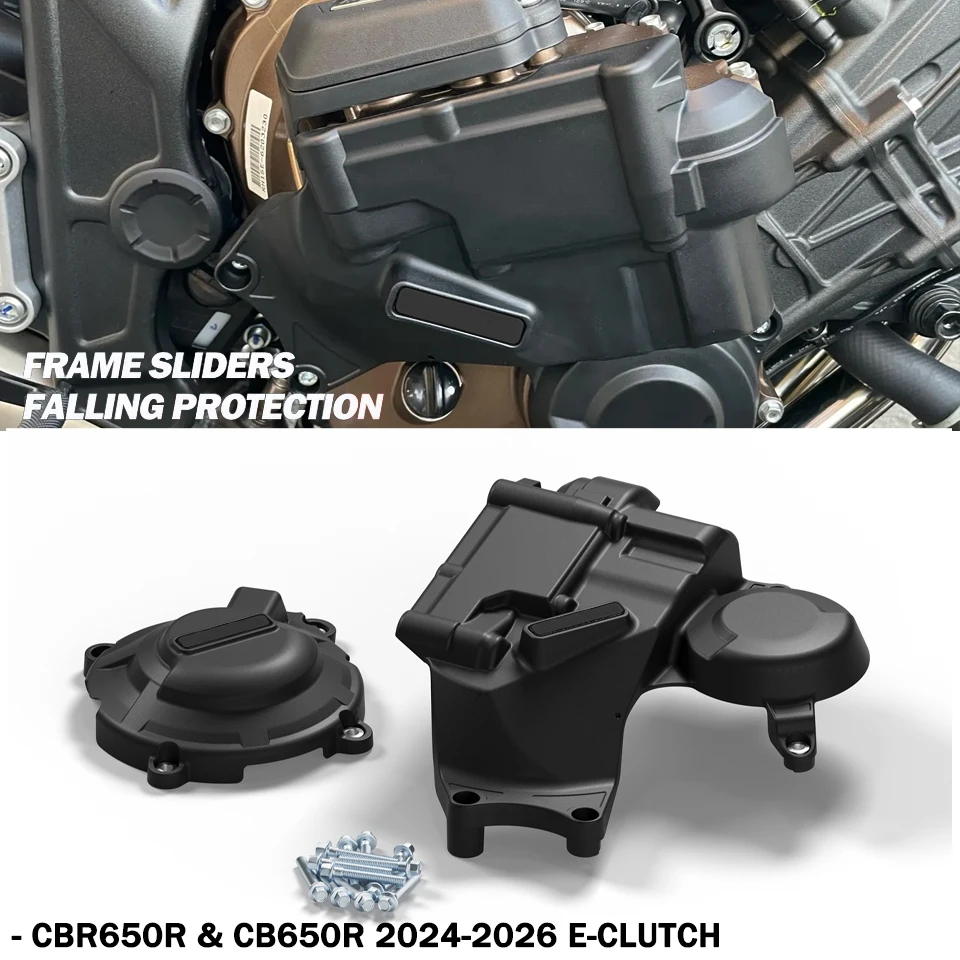 protector de motor para moto For CBR650R & CB650R 2024-2025-Specific E-CLUTCH Secondary Engine Cover Set motocicletas