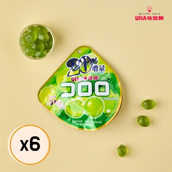 Mikakutoko romuscat blue grape flavor tangle horse Kang chewy texture jelly 48g * 6 pieces