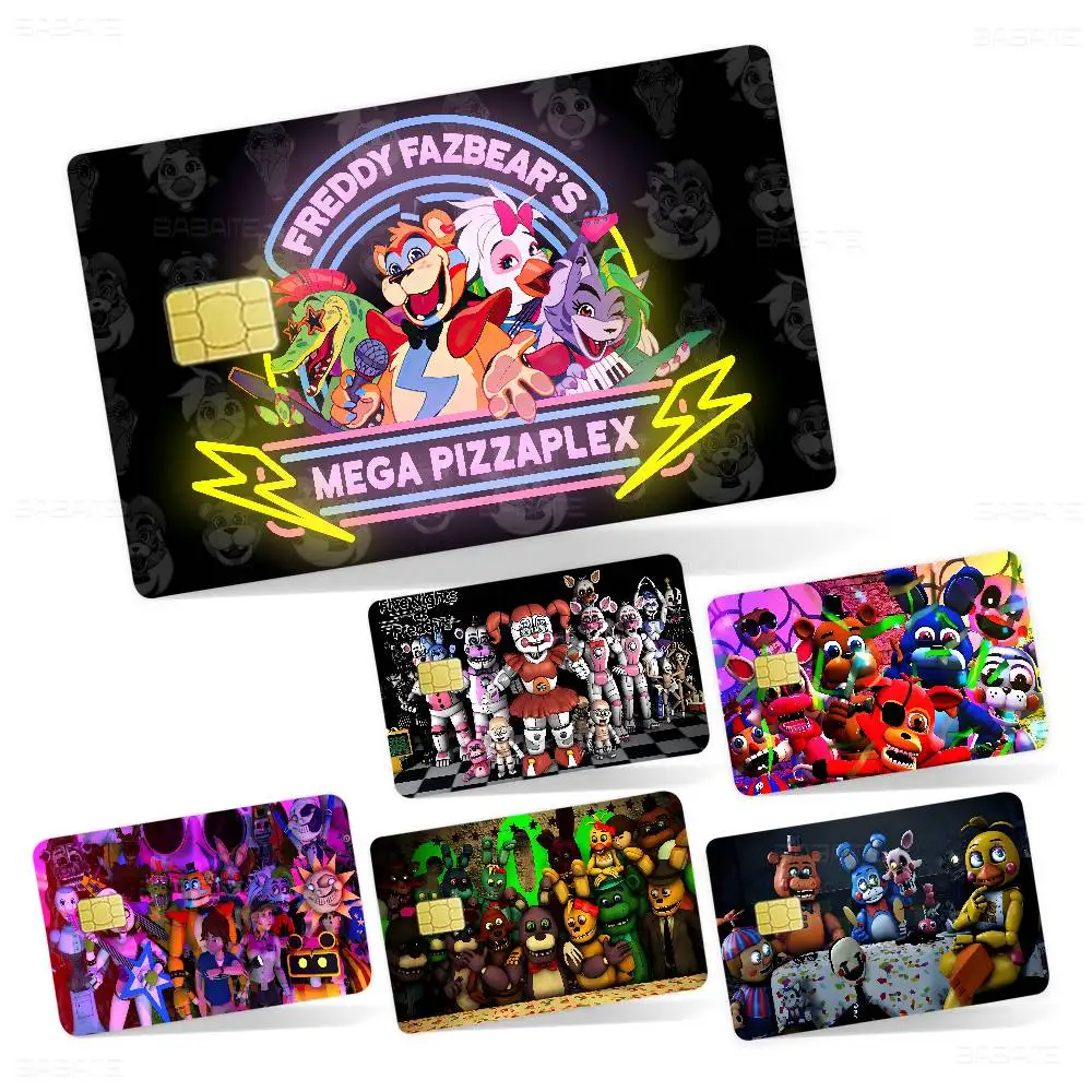 Fnaf Five-nights-At-Freddys Classic Vintage Anmie Sticker Film Skin Cover For Credit Card Debit Bank Card Front