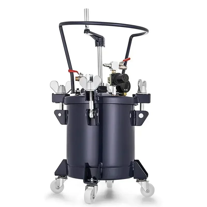 

10-литровый напорный бак для краски с регулятором давления и манометром