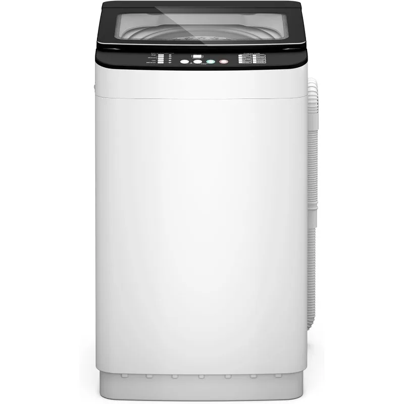 

Портативная стиральная машина 25 фунтов, полностью автоматическая стиральная машина со светодиодным дисплеем, 10 циклов стирки, быстрая стирка 26 минут