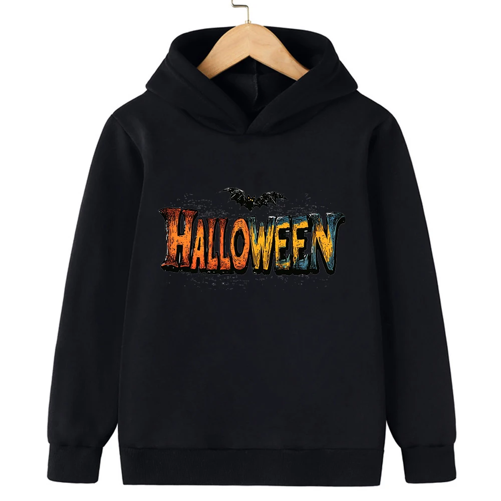 2025 هالوين الشارع الاتجاه الأطفال مقنعين البلوز صبي فتاة الخريف والشتاء اليومية في الهواء الطلق الترفيه الدافئة موضة ملابس رياضية